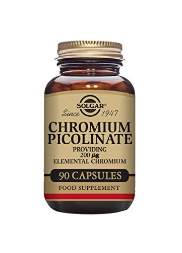 [Australia] - Solgar Chromium Picolinate 200 �g Vegetable Capsules - Pack of 90 - High Absorption Rate - Supports a Healthy Metabolism and Blood Glucose Level - Vegan and Gluten Free Gold 