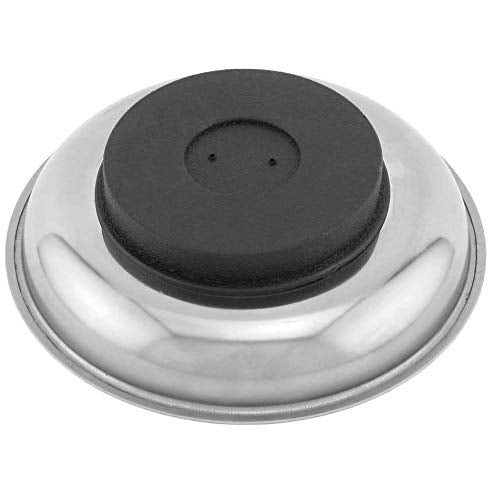 [Australia] - Edward Tools Round 6” Magnetic Tray - Magnetic Parts Tray for Screws, Nut, Bolts, Small Tools - Great for Mechanics, DIY - Heavy Duty Stainless Steel - Extra Strength Magnet 