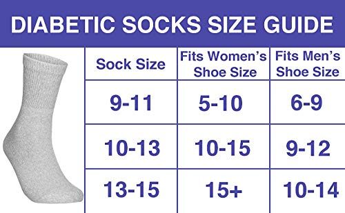 [Australia] - Special Essentials 6 Pairs Men's Cotton Diabetic Ankle Socks Black Grey White (10-13, White) 10-13 