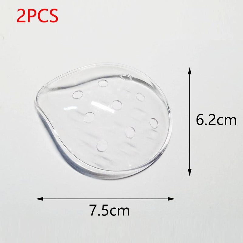 [Australia] - DADADEFEIJI 2 Pcs Porous Transparent Eye Mask Ventilation Transparent Eye Mask Plastic Eye Mask with Telescopic Rope Porous Breathable Eye Patch 