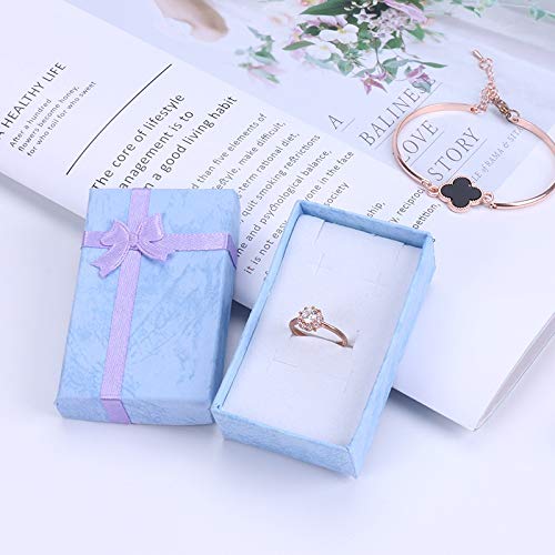 [Australia] - WICHBEEN 24pcs Assorted Jewelry Gifts Boxes for Rings,Pendants,Earring,Necklaces,Cardboard Boxes with Padding for Christmas,Birthday,Anniversaries,Valentine’s Day,Mother's Day and other festivals 24 