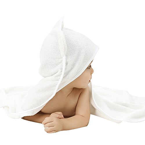 [Australia] - Baby Hooded Towel Ultra Soft 100% Bamboo Fabric 0-5 Years Large size 90x90CM(35"X 35") Highly Durable 500 GSM Girls, Boys, Babies, Newborn, Toddler and Kids 