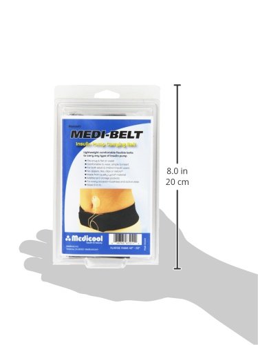[Australia] - Medicool Medi-Belt Carrier Lightweight Comfortable Flexible Belts for Insulin Pump | MEDBELTBK5 X-Large (Pack of 1) 
