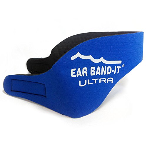 [Australia] - Ear Band-It Ultra Swimming Headband with Putty Buddies earplugs - 6 Pair Soft Silicone Premium Ear Plugs - The Best Swim Headband and Earplugs - Doctor Recommended Blue Medium (ages 2 to 8yrs) 