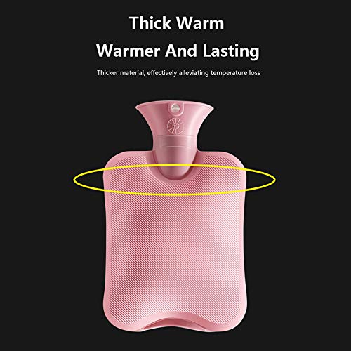 [Australia] - OliviaLiving Hot Water Bag Hot Water Bottle 2 Liters Heat Up and Refreezable Hot Cold Pack with Knit Cover for Pain Relief Hot Cold Therapy Pea Green 