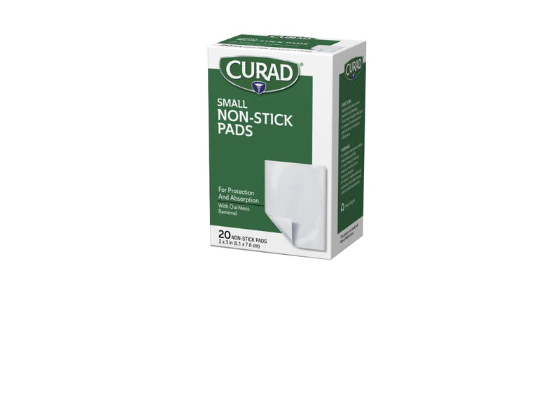 [Australia] - Curad Non-Stick Pads, 2 X 3 Inch(5.1 x 7.6 cm), 20 Count 