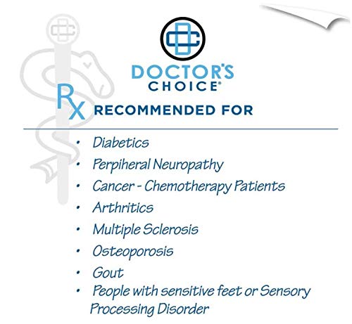 [Australia] - Doctor's Choice Diabetic Socks, No Show, Medium, Sock Size 9-11, White, 4 Pairs 