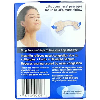 [Australia] - Breathe Right Nasal Strips, Original, 30 Large, Tan Strips 