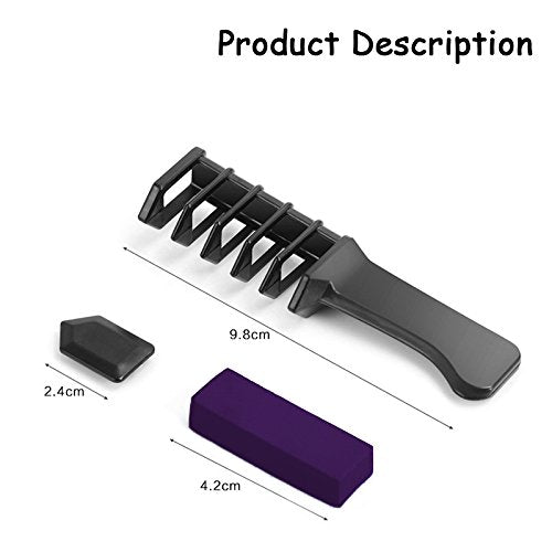 [Australia] - Qivange Hair Chalk Comb, 6 Pcs Temporary Non-Toxic Hair Coloring for Kids, Ideal Cosplay, Halloween, Carnival, Birthday Party Gifts for Girls Boys 