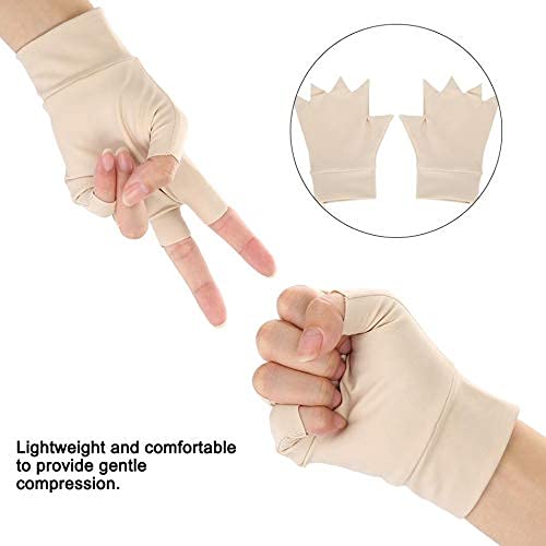 [Australia] - Pedimend Half-Finger Anti Arthritis Health Gloves | Provides Pain Relief in Hands Caused by Arthritis, Stiffness | Improves Blood Circulation | for Men & Women 