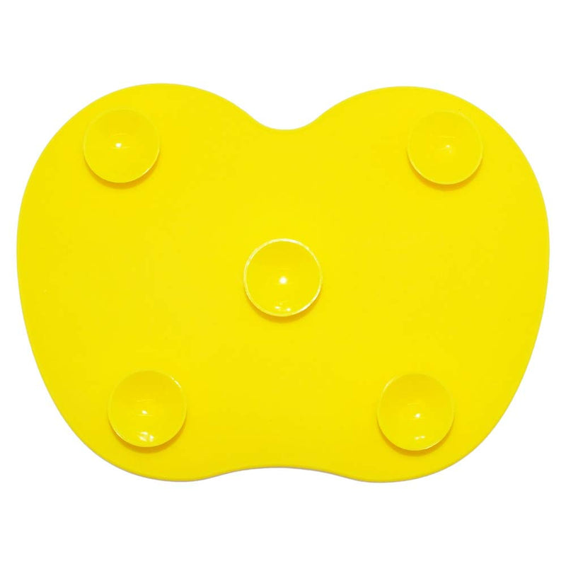 [Australia] - Yellow Silicone Makeup Brush Cleaning Mat From Royal Care Cosmetics Yellow 