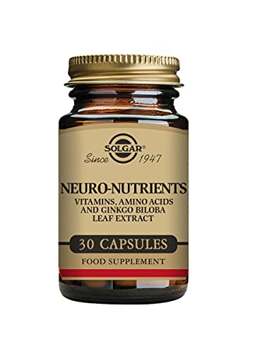 [Australia] - Solgar Neuro-Nutrients Vegetable Capsules - Rich in Nutrients for Healthy Brain Function - Helps to Regulate Mood, Mental Clarity & Alertness - Food Supplement - Vegan, Vegetarian, Kosher - Pack of 30 