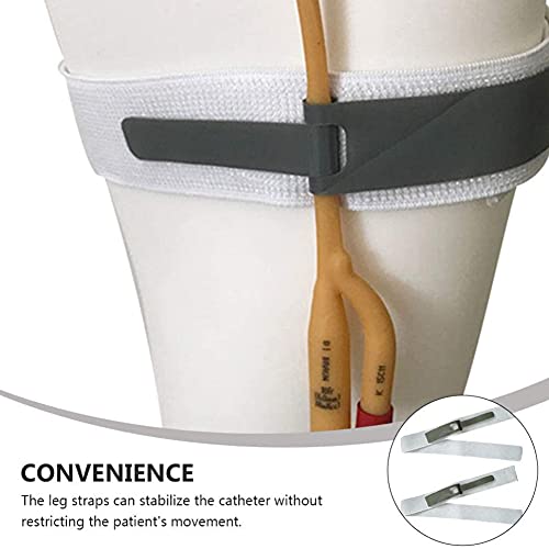 [Australia] - Cisixin 4 PCS Fix Catheter Strap Urinary Bag Leg Strap, Adjustable Fixation Tape Catheter Securement Device Retaining Strap for Patient 