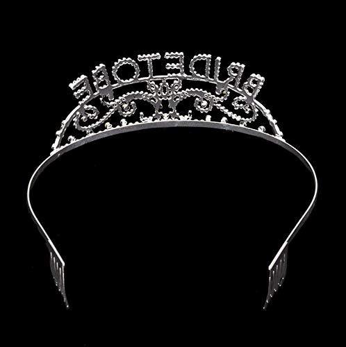 [Australia] - Losuya Pretty Rhinestone Sparkle Bride to Be Tiara Crown Headband Comb Wedding Bridal Shower Party Decoration 