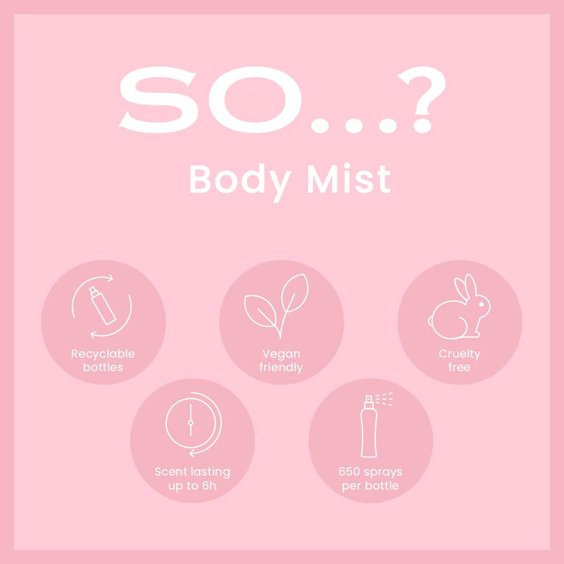 [Australia] - So…? Body Mist By Womens Body Mist Fragrance Spray 100, Strawberry & Cream, 100 ml 