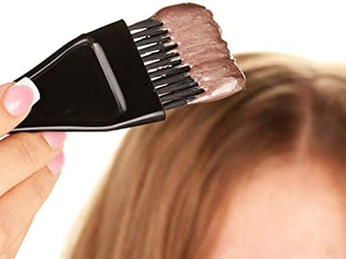 [Australia] - Hair Dye Set 3 Pcs Black Hair Colouring Tools Kit,Brush Double sided Coloring Comb and Bleach Mixing Bowl Hairdressing & Highlighting DIY Salon Set of 3-Black 