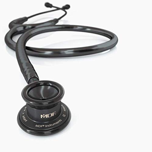 [Australia] - MDF Instruments MD One Stainless Steel Premium Dual Head Infant-Neonatal Stethoscope - Free-Parts-for-Life & (MDF777I-BO) - All Black All Black (BlackOut) 