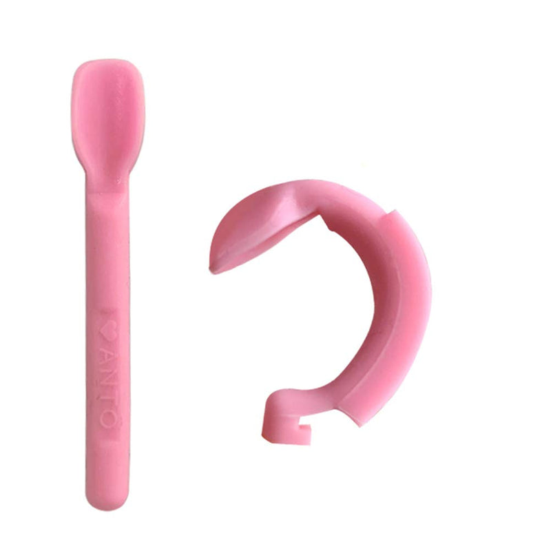 [Australia] - MULOVE Soft Contact Lens Insertion and Remover Tool Set - Contact Lens Handler Device Includes Tweezers with Suction Cup and Soft Silicone Scoop, Contact Lenses Removers for Travel Home to Use (Pink) Pink 