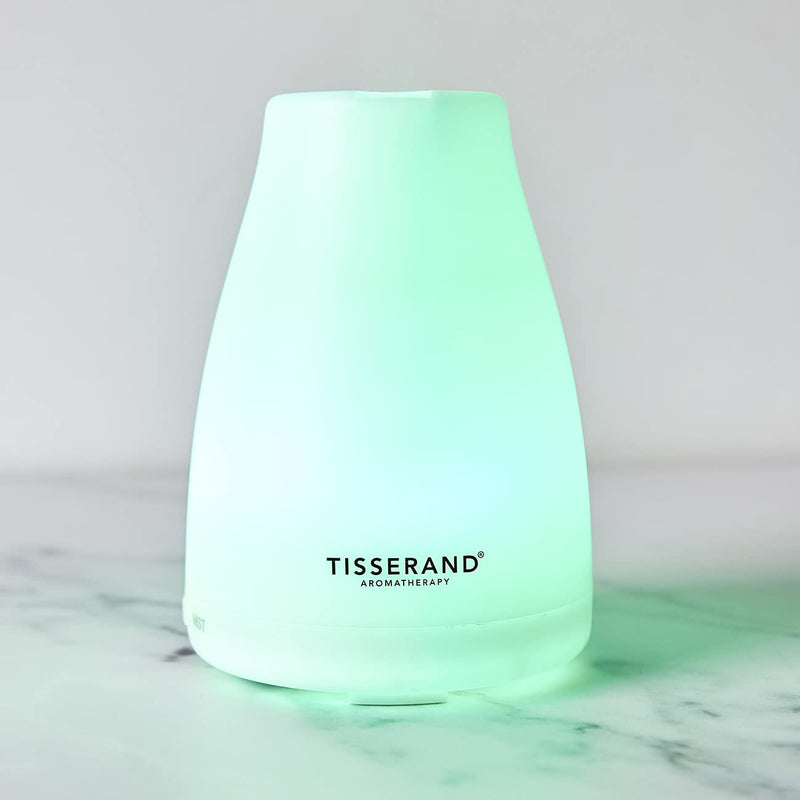 [Australia] - Tisserand Aromatherapy | Aroma Spa Diffuser | For Use With Essential Oils | Mood Lighting | 5 Hours Ultra-Quiet Continuous Mist | 100ml Capacity 