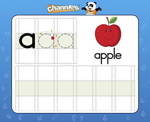 [Australia] - Channie's Dry Erase Alphabet/Number Flash Cards, 5.5W x 4.25 L x 0.25H, White, Model:B500 