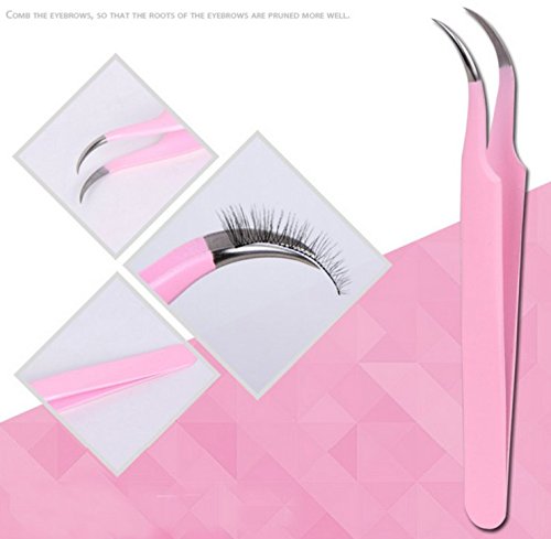 [Australia] - LETB Pink Color 12 Pieces Beauty Care Tools Eyebrow Trimming Kit Eyebrow Scissor&Comb Eyebrow Brush Grooming Set Tweezers and Razor Set Included Free Pink Travel Case Gifts for Girls Women 