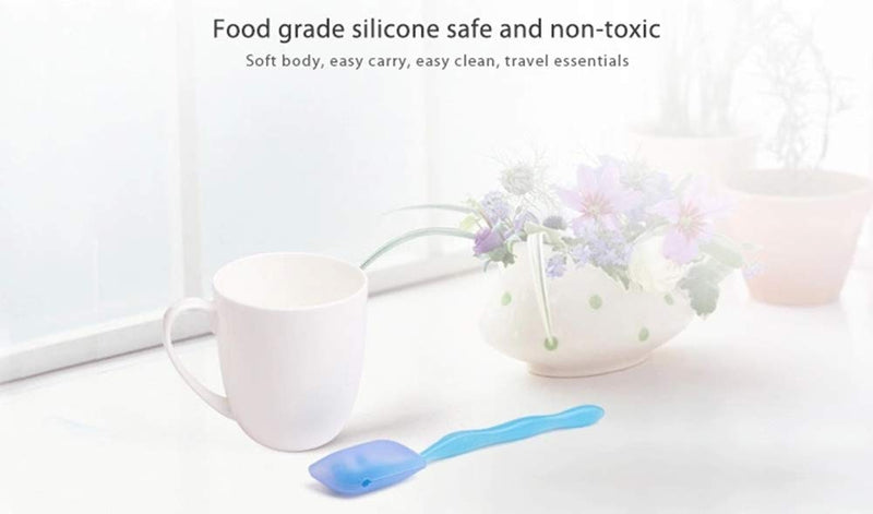 [Australia] - sinzau Silicone Toothbrush Cover, Hygienic and Antimicrobial Toothbrush Holder for Camping, Travel, Pack of 6 