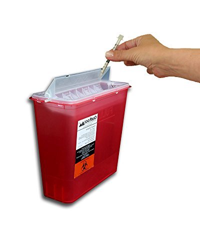 [Australia] - 5 Quart Size | OakRidge Products Sharps Disposal Container | TouchFree Disposal 