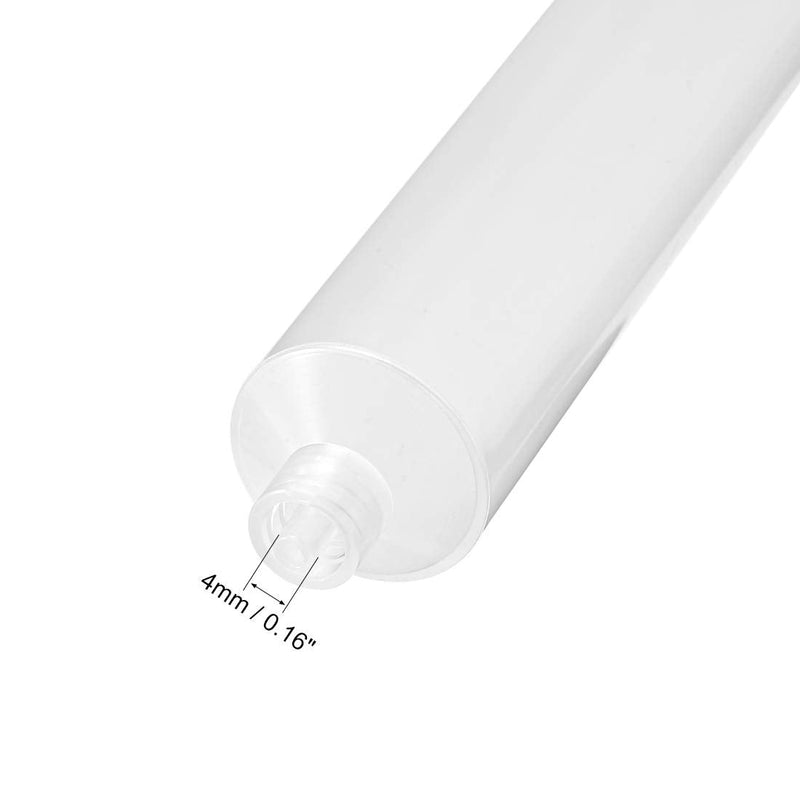 [Australia] - uxcell Air Distribution 55CC/55ML Clear Adhesive Syringes Tube Sleeve with Piston for Industrial, 5 Pcs 