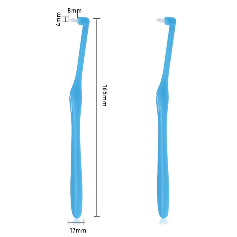 [Australia] - 8 PCS Interspace Toothbrushes,Single Tufted Toothbrush End-tuft Tapered Toothbrush Orthodontic Interdental Brushes Gap Toothbrush Wisdom Interspace Brushes Soft Trim Toothbrush for Dental Cleaning 