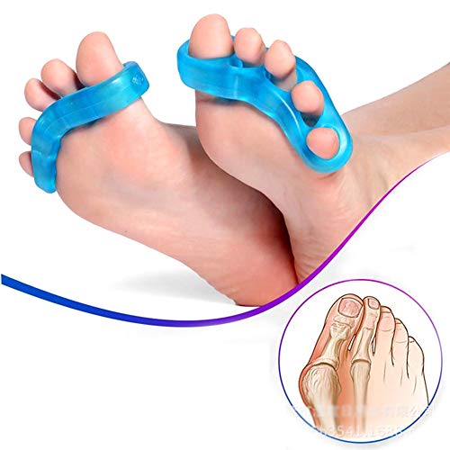 [Australia] - 2 Pairs Toe Separator and Stretchers Silicone Yoga Foot Bunion Corrector Spreader Pain Relief Straightener Foot Care M 