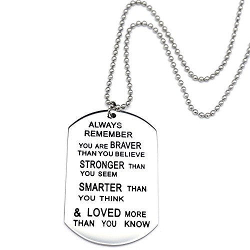 [Australia] - Love Necklace/Dog Tag - [Always Remember You Are Loved] - Inspiration Dogtag. - Best Seller Easter & Christmas Gift 