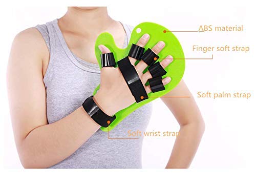 [Australia] - Finger Orthotics Extended Type Fingerboard Stroke Hand Splint Training Support(Yellow) Yellow 
