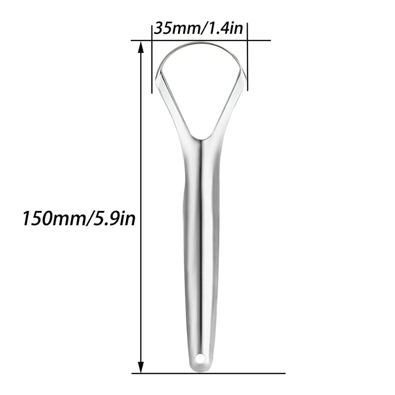 [Australia] - Tongue Scraper Stainless Steel, Tongue Cleaner, Fresh Breath Care Scraper, Great for Oral Care 