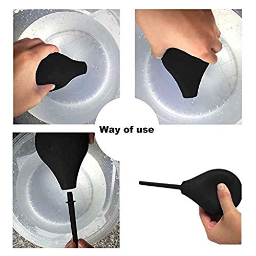 [Australia] - Abyclean Rectal Enema Bulb for Men - Anal Douche for Women, BPA and Phthalates Free Reusable Vaginal or Anal Clyster Cleaner with Soft and Smooth Nozzle, 220ML, Black 