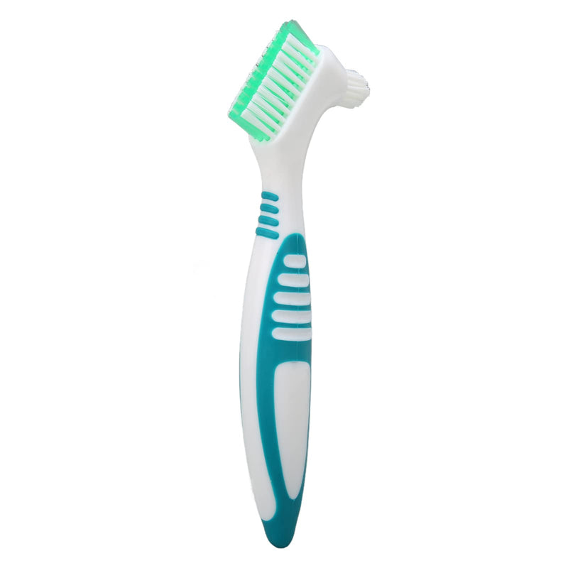 [Australia] - Denture Brush, Plaque Removal Effective Cleaning Prevent Dental Calculus False Teeth Toothbrush - Double Sided Bristles 