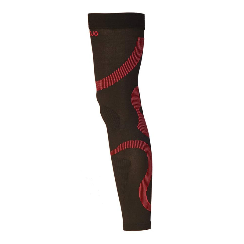 [Australia] - Mojo Compression Stockings Medical Thigh Leg Sleeve 20-30mmhg Black/Red Medium 