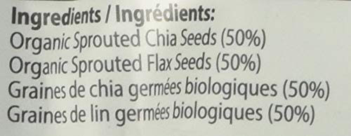 [Australia] - Organic Sprouted Chia & Flax Seed Powder 8 Ounce (227 Grams) Pkg 