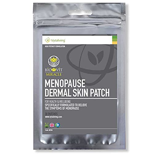 [Australia] - VYTALIVING Biovit Miracle Menopause Patches for Women (30 Patches) HRT Patches for Women - Pain Relief Patches - Night Sweats Relief - Menopause Mood Relief - Against Hot Flushes & Hormone Imbalances 