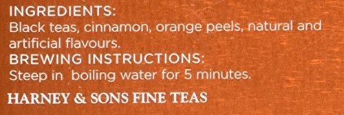 [Australia] - Harney & Sons Hot Cinnamon Spice Tea Tin - Black Tea with Orange & Sweet Clove - 2.67 Ounces, 30 Sachets 30 Count (Pack of 1) 