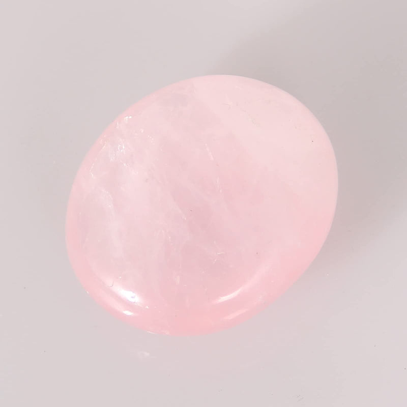 [Australia] - Orientrea Rose Quartz Palm Stone-4 Pcs Rose Quartz Palm Stone Pocket Energy Stone, Smooth Rose Quartz Healing Crystal and Worry Stones (Rose Quartz) 