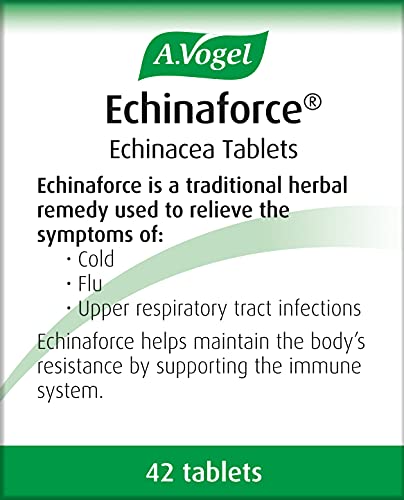 [Australia] - A.Vogel Echinaforce Echinacea Tablets | Relieves Cold & Flu Symptoms by Strengthening the immune System | 42 Tablets 