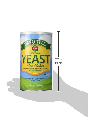 [Australia] - KAL Imported Nutritional Yeast Fine Flakes | 100% Natural, Unfortified & Unsweetened | Vegan Friendly (7.8 Ounce (Pack of 1) 7.8 Ounce (Pack of 1) 