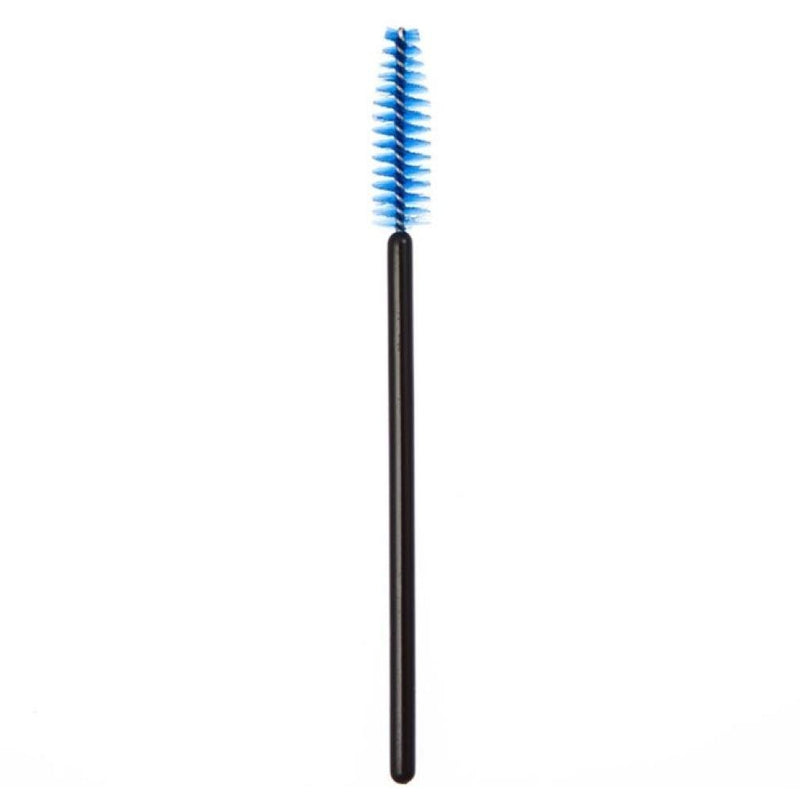 [Australia] - 50 Pcs Disposable Mini Eyelash Eye Lash Makeup Brush Mascara Wands Applicator Blue 