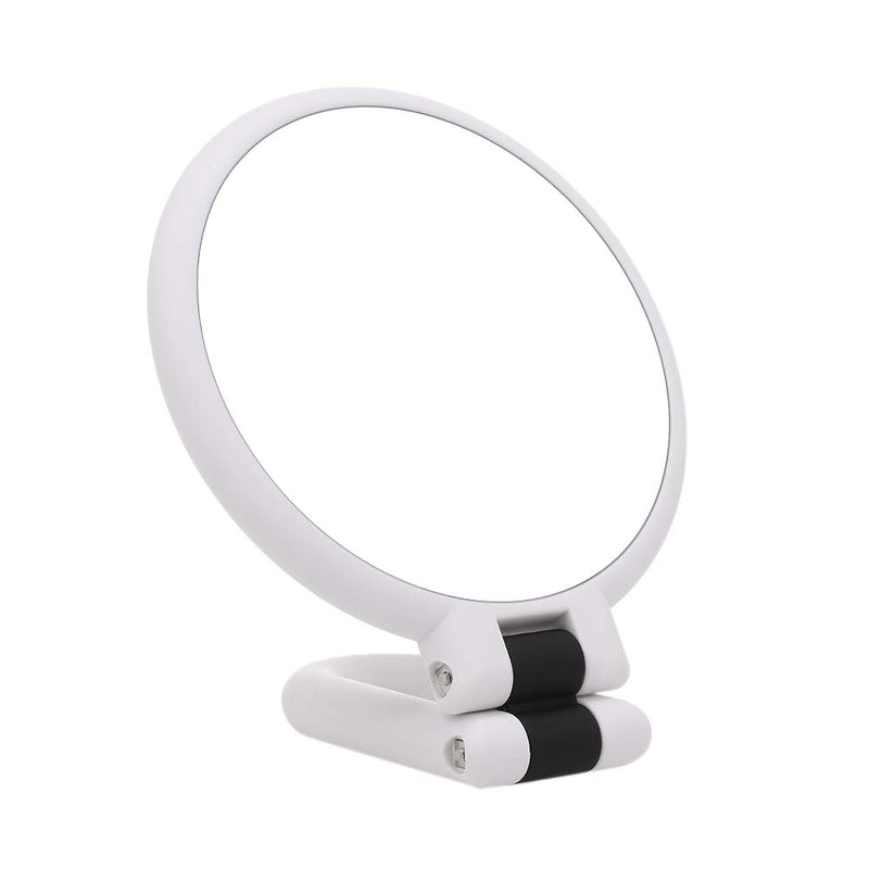 [Australia] - TBWHL 15x Magnifying Makeup Mirror, Travel Handheld Mirror Double-Sided 360 Adjustable Cosmetic Hand Mirror Round White 