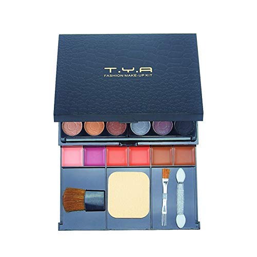 [Australia] - Eyeshadow Palette Makeup Palette 35 Bright Colors Matte and Shimmer Lip Gloss Blush Brushes 