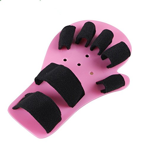 [Australia] - Child Finger Seperator Kids Hand Wrist Orthosis Splint Separate Children Finger Flex Spasm Extension Board Boy or Girl Polio Rehabilitation Exercise (Pink:1-4 Years Old) (Pink:1-4 Years Old) Pink:1-4 Year Old 