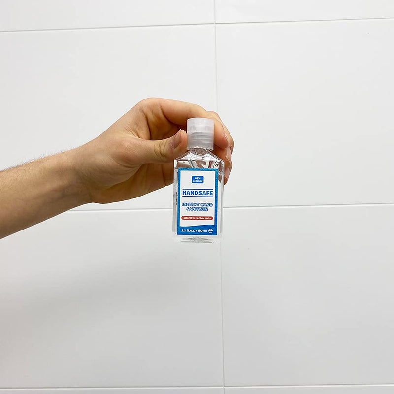 [Australia] - 8 x 60ml Instant Hand Sanitiser Gel from Handsafe, Multipack, Kills 99.9%+ of Bacteria, Alcohol Based, Medical Grade 8 Pack 