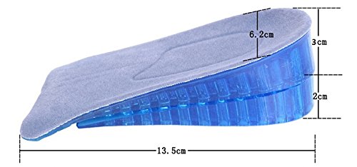 [Australia] - Topwon 1.8'' Two Layers Height Increase Taller Shoe Gel Insole 