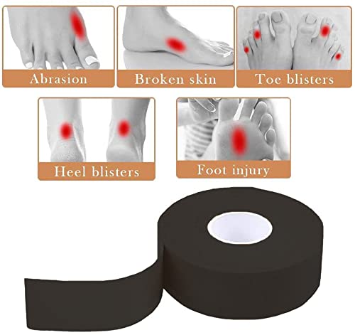[Australia] - 2 Pieces Feet Moleskin Tape Roll, Moleskin Tape Flannel Adhesive Pads for Foot Moleskin Blister Pads Heel Cushion Blister Prevention Pads for New Shoes Protection, Friction Pain, Heels Stickers 