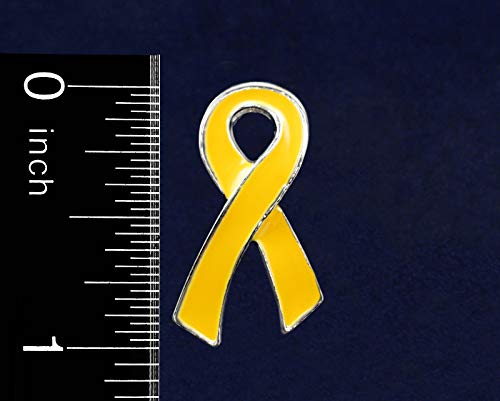 [Australia] - Fundraising For A Cause | Flat Childhood Cancer Awareness Pins - Wholesale Gold Ribbon Awareness Lapel Pins for Childhood Cancer 1 